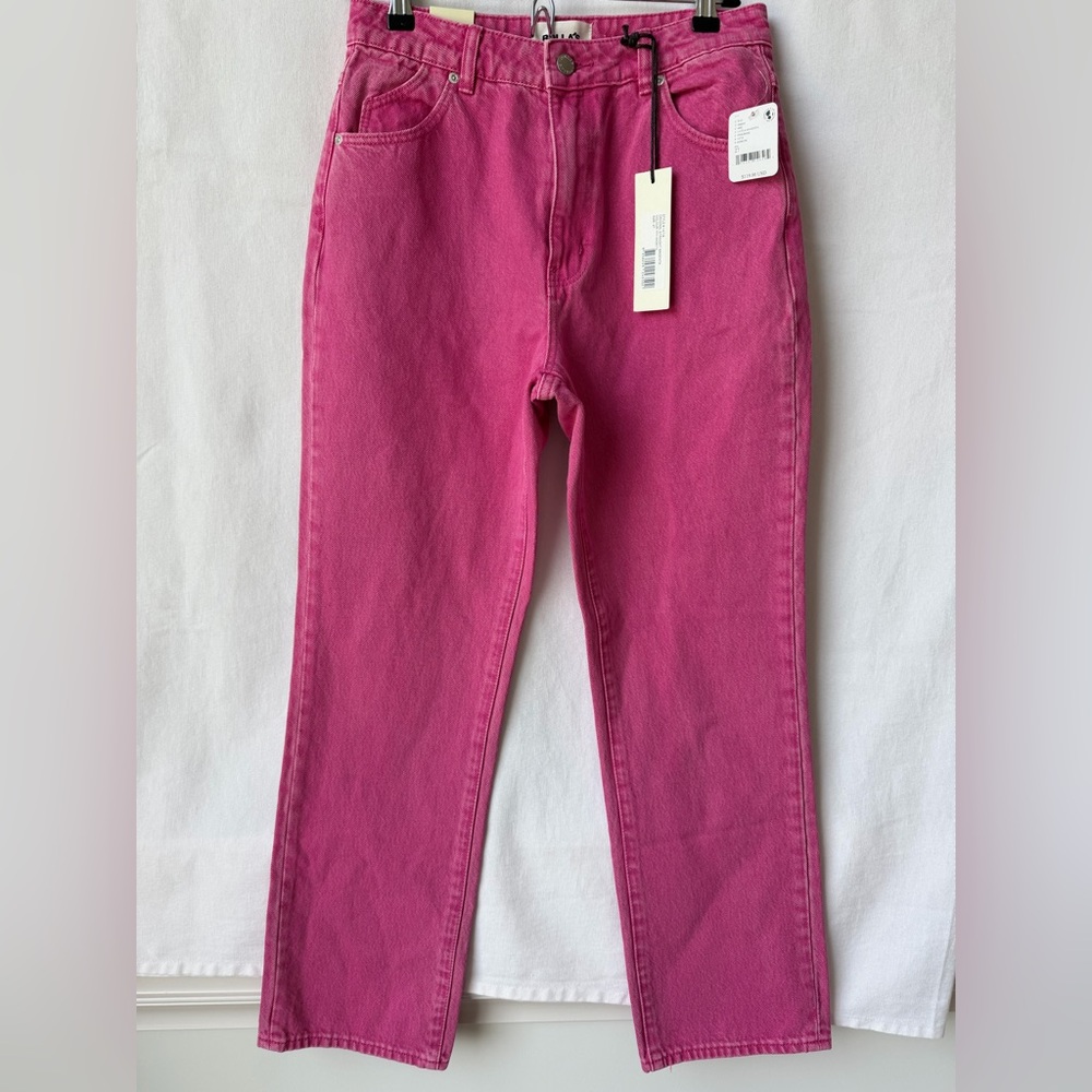 ROLLA’S Original High Rise Straight New with Tags Size 27 Straight Magenta